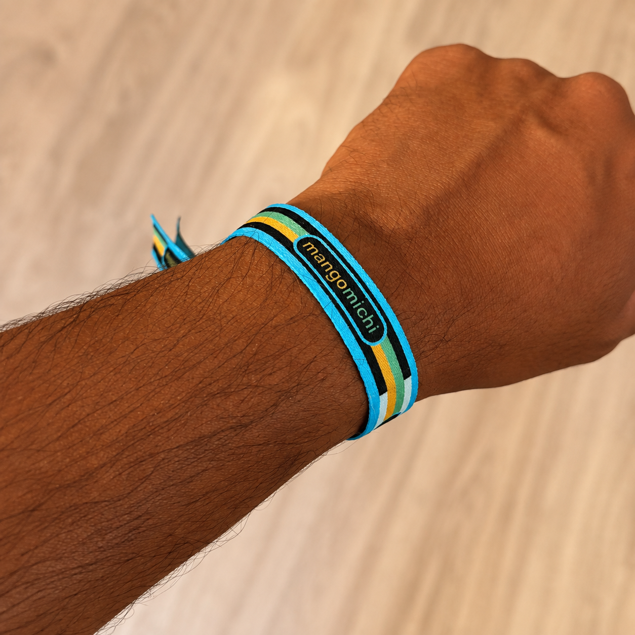 MangoMichi Coastal Stripe Adjustable Bracelet